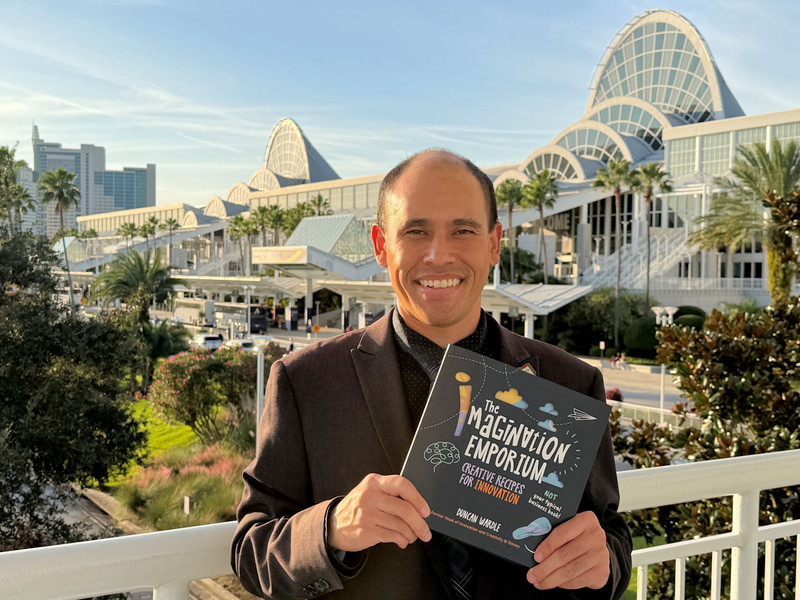 David Aughinbaugh II With The Imagination Emporium Book at the Orange County Convention Center Orlando Florida