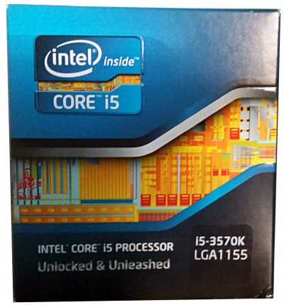 A Photo of an Intel Core i5-3570k Processor Box